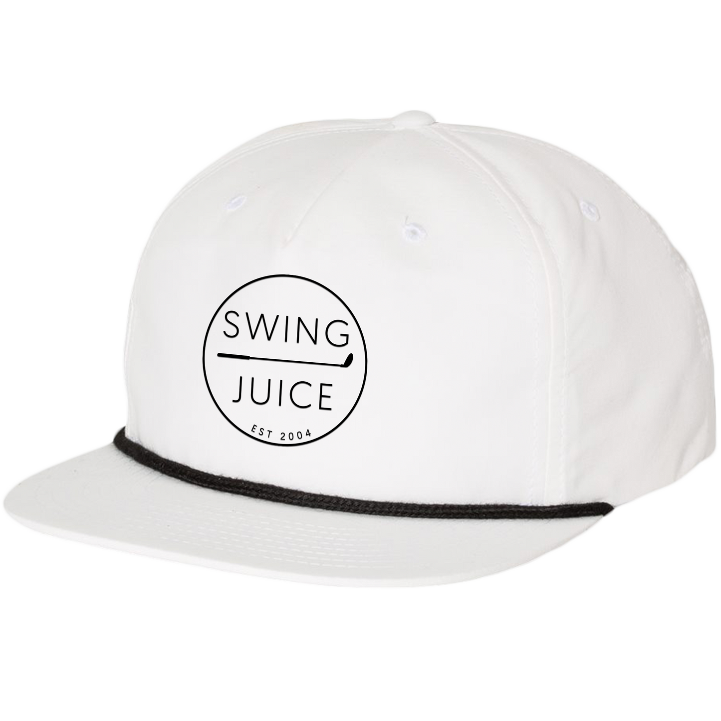 SwingJuice Men's Golf Sunrise Short Sea Cliff & Retro Unisex Rope Hat White Bundle-Multi
