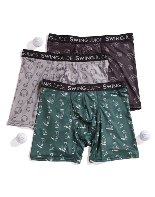 Golf 6" Boxer Brief 3-Pack-Mixed