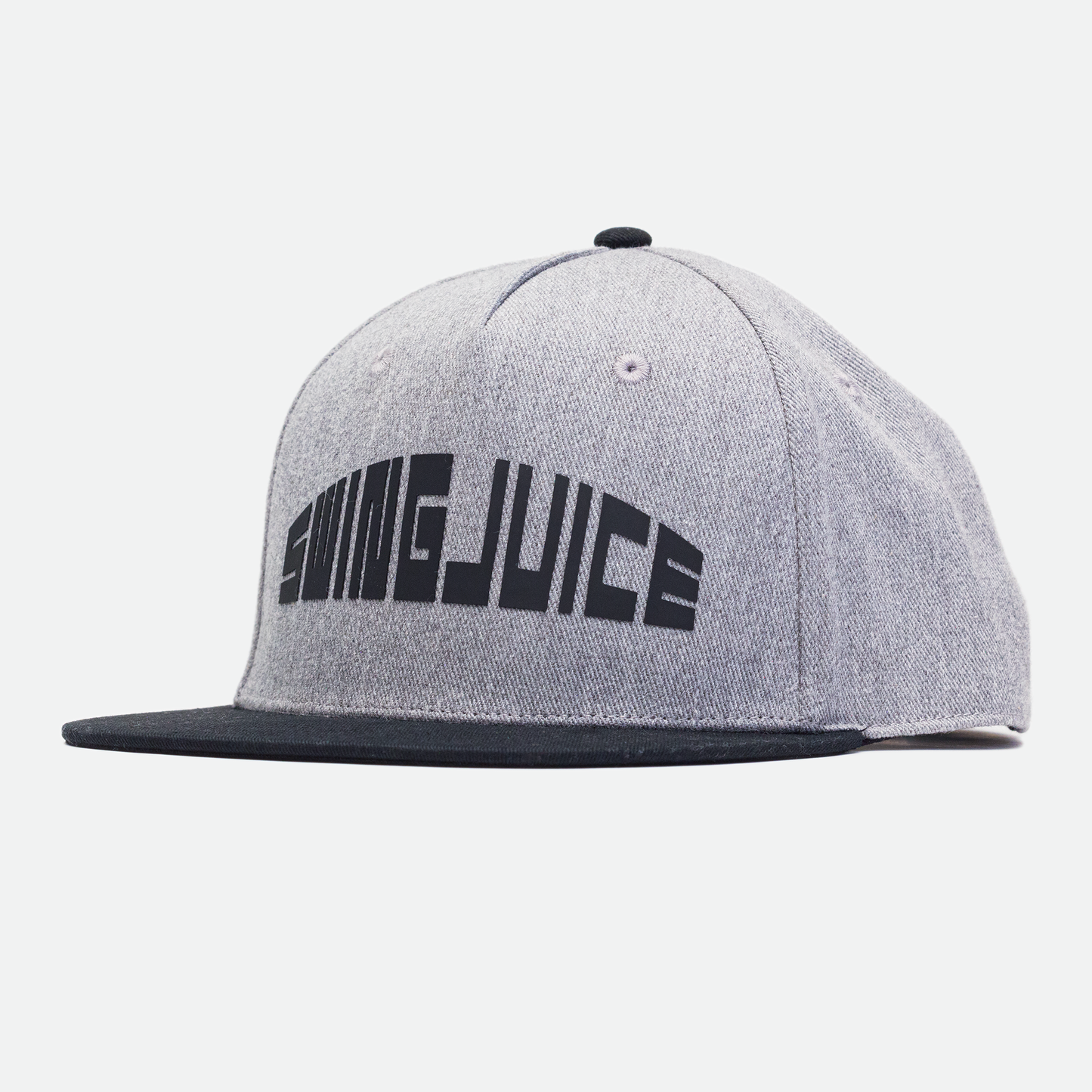 Golf 8-Bit Unisex Snapback Hat-Heather Grey