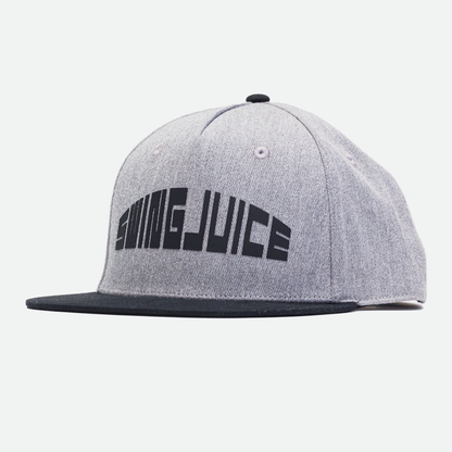 Golf 8-Bit Unisex Snapback Hat-Heather Grey