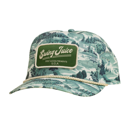 Golf Georgia Landscape Unisex Rope Hat-Green