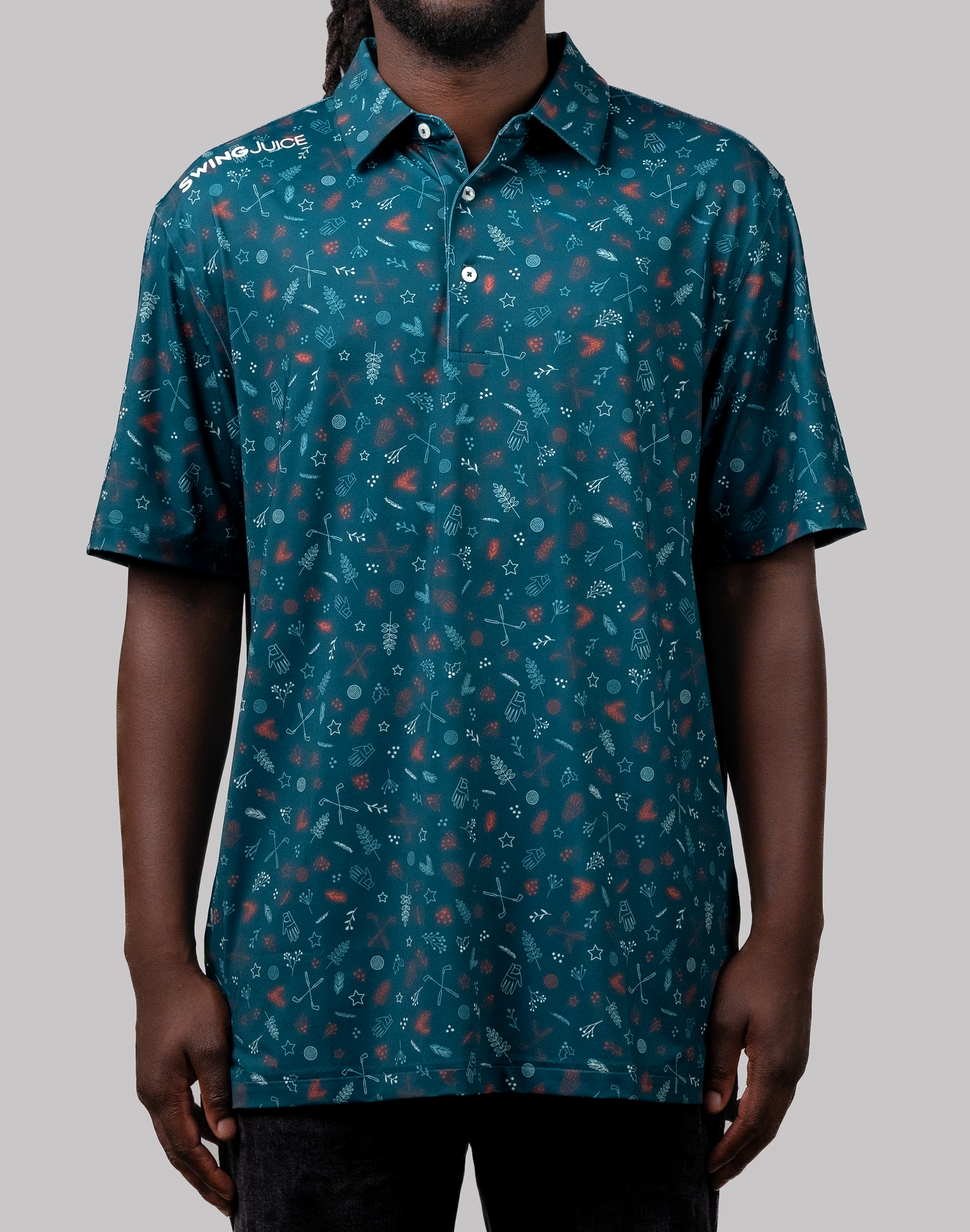 Golf & Hollys Men's Polo-Deep Teal