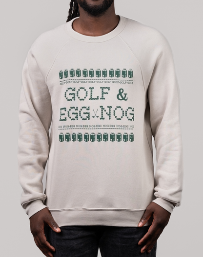 Golf & Egg Nog Unisex Ugly Sweatshirt SwingJuice