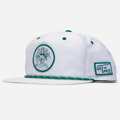 Golf & Ganja Unisex Active Rope Hat-White