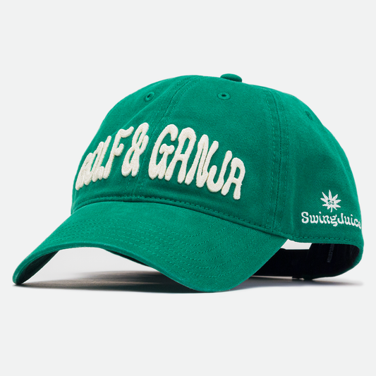 Golf & Ganja Unisex Dad Hat-Green