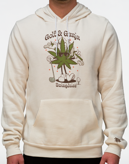 Golf & Ganja Unisex Hoodie-Vintage White