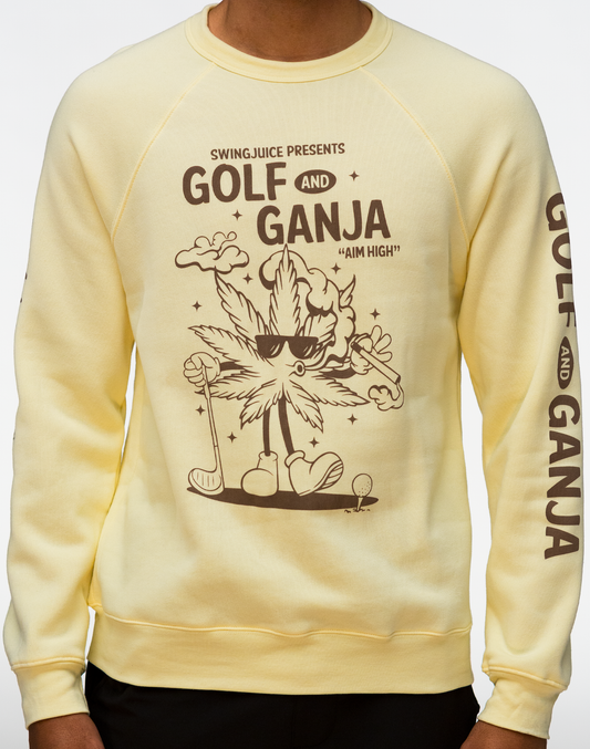 Golf & Ganja Unisex Sweatshirt-French Vanilla