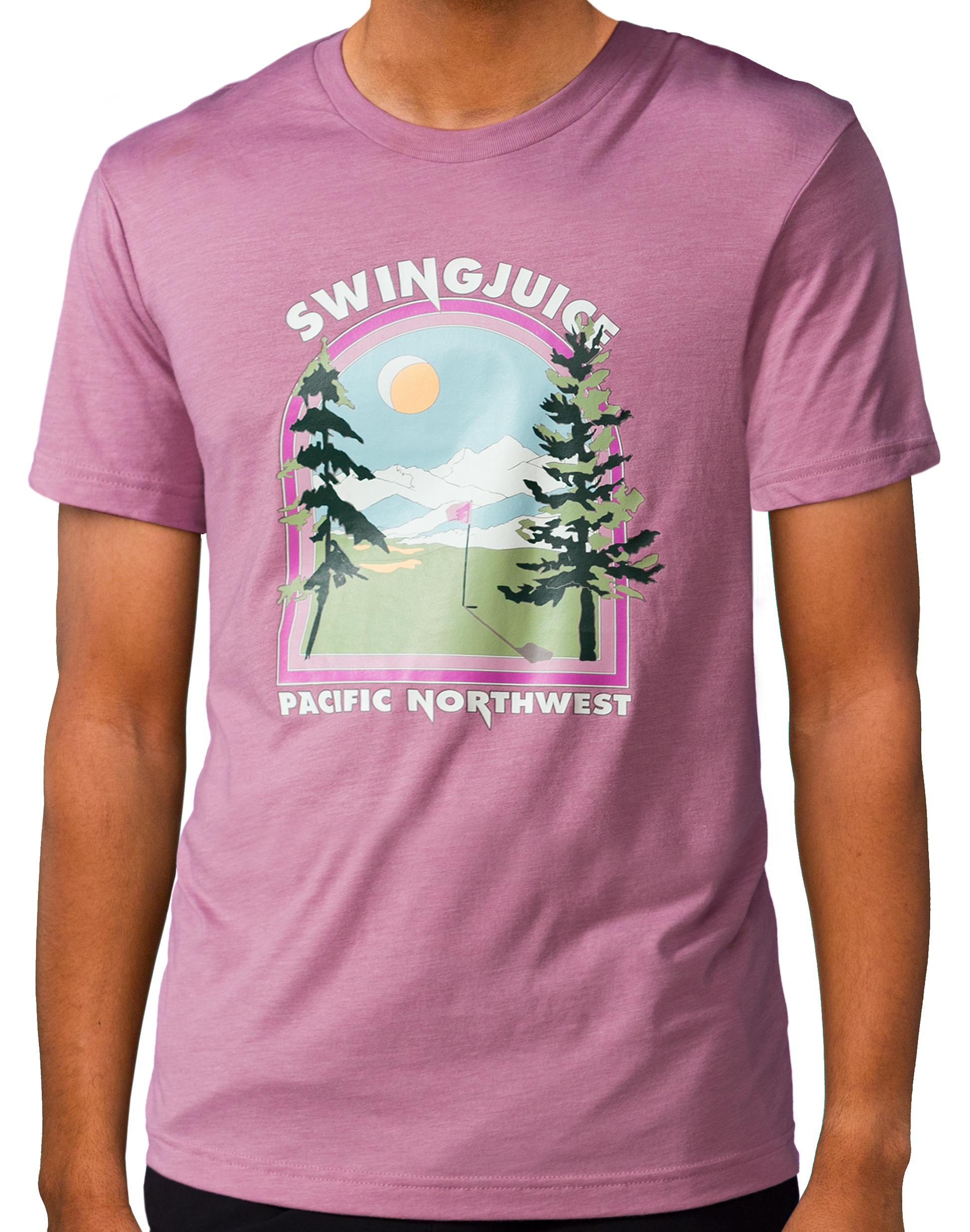 Golf Pacific Northwest Unisex T-Shirt-Orchid