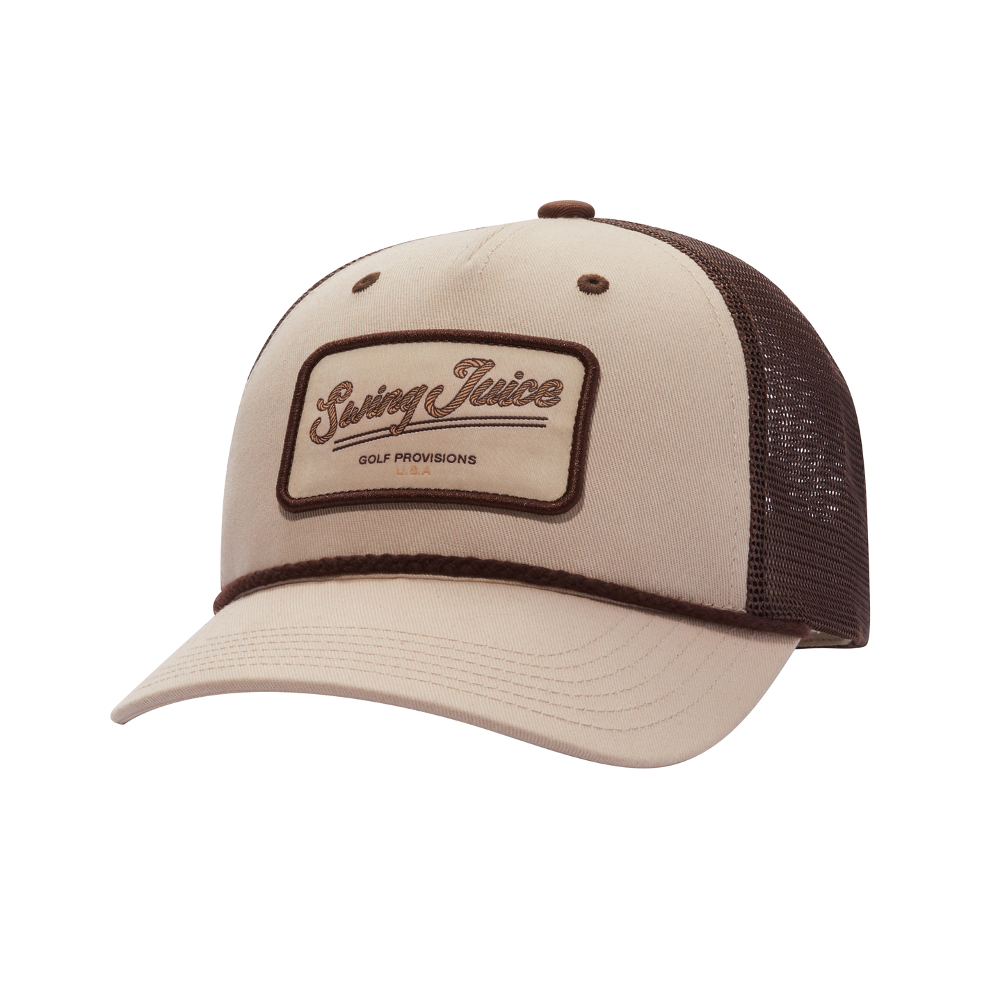 Golf Provisions Unisex Trucker Rope Hat Tn-Tan