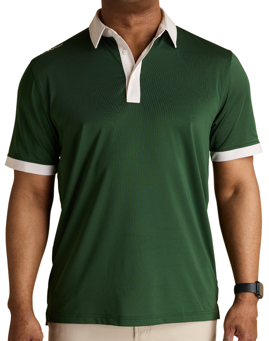 Golf Mason Solid Men's Polo-Forest