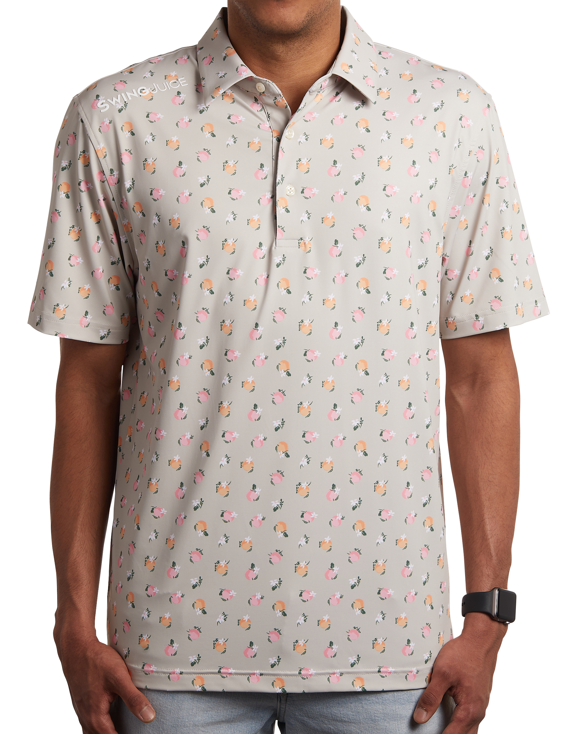 Golf Orange Blossom Men's Polo-Ivory