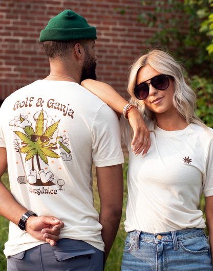 Golf & Ganja Multi Unisex T-Shirt SwingJuice