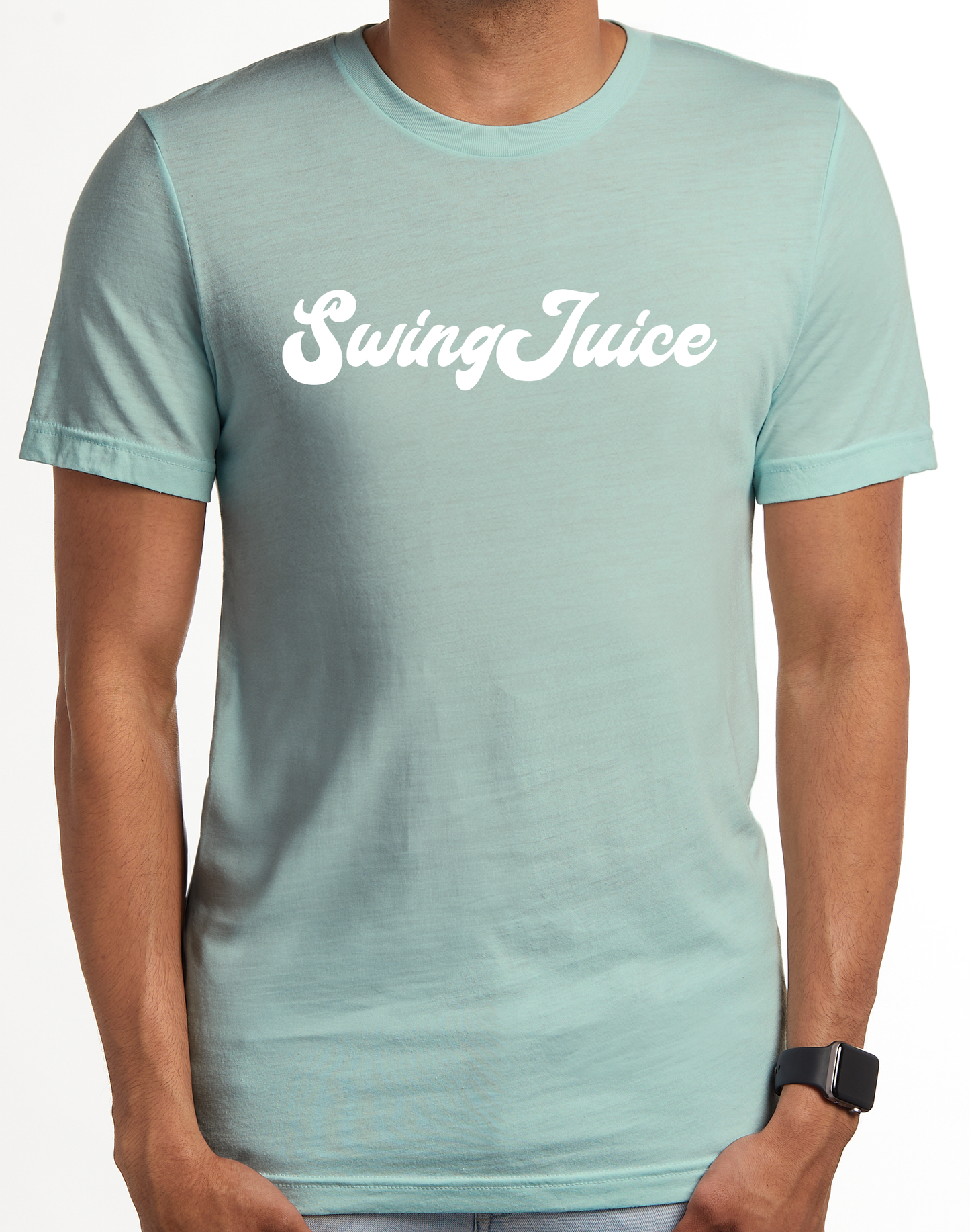 Golf SJ Script Unisex T-Shirt Dusty Blue-Dusty Blue
