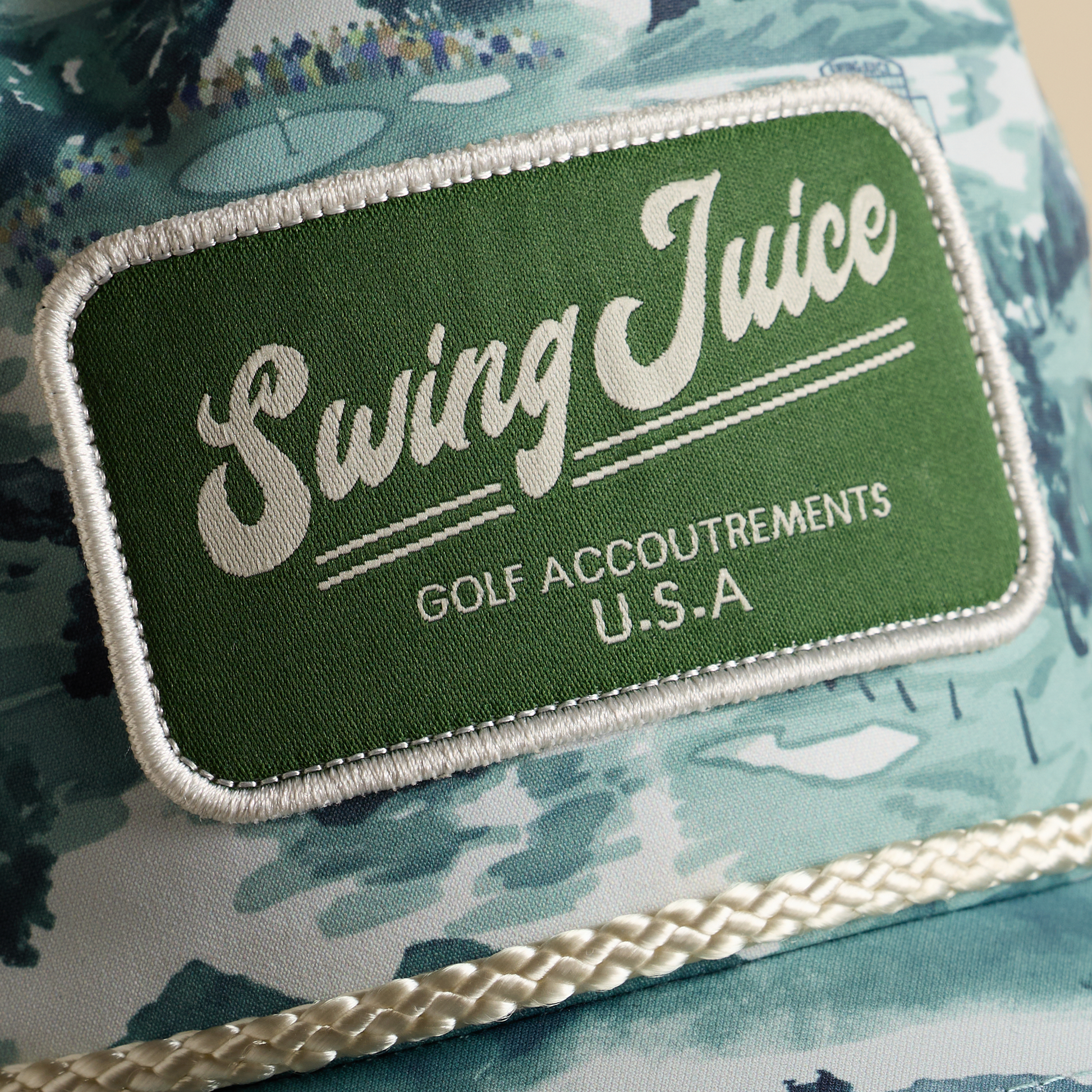 Golf Georgia Landscape Unisex Rope Hat-Green