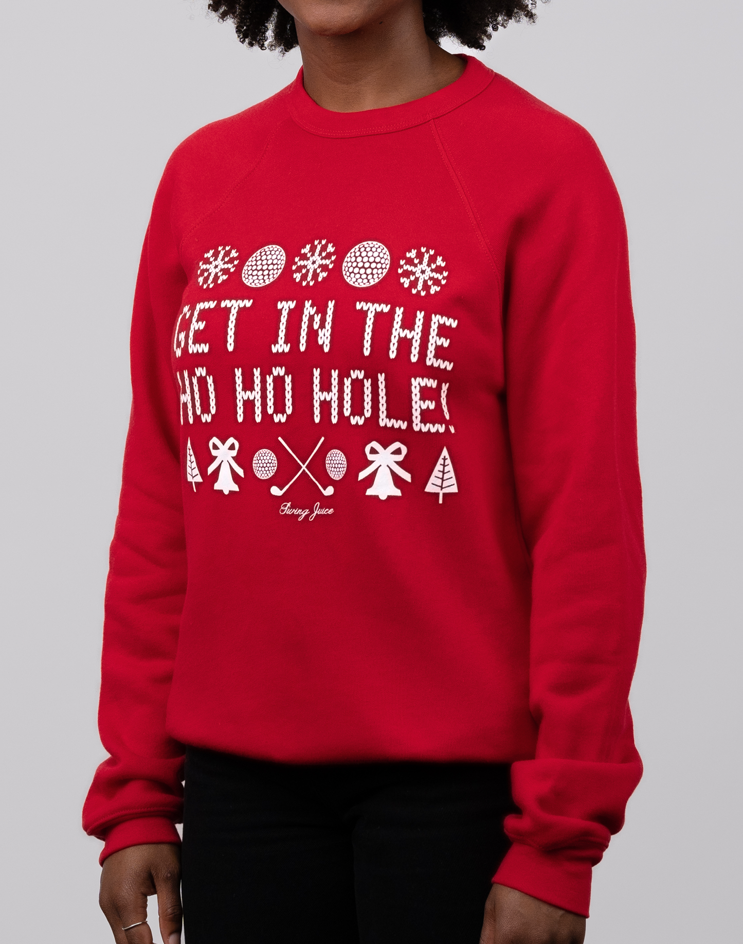 Golf Get In The Ho Ho Hole! Unisex Ugly Sweatshirt SwingJuice