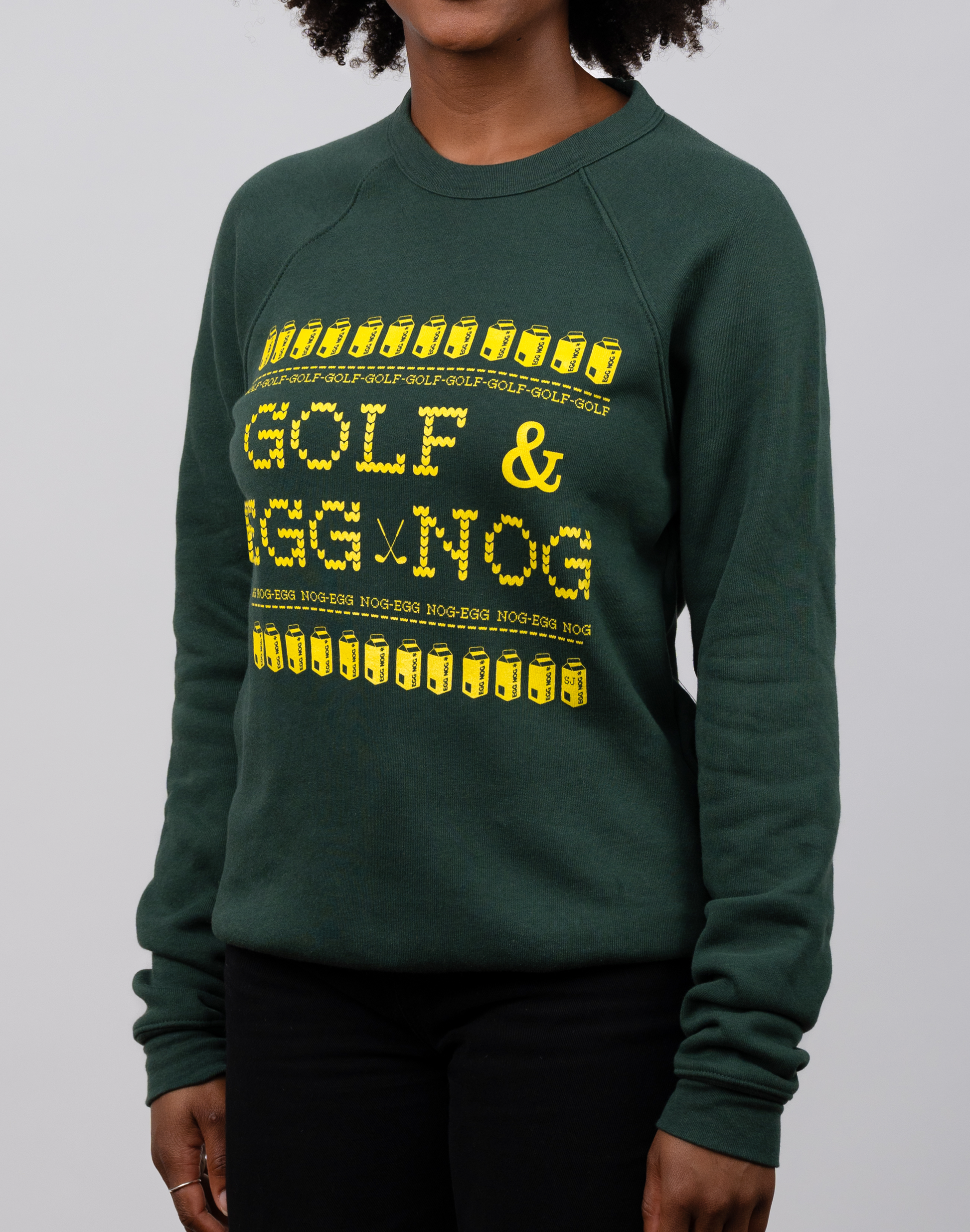 Golf & Egg Nog Unisex Ugly Sweatshirt SwingJuice