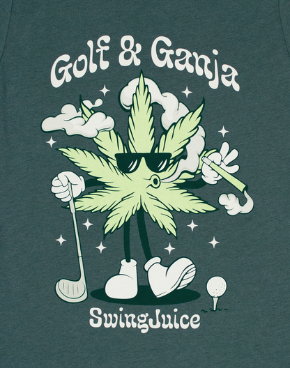 Golf & Ganja Greens Unisex T-Shirt-Pine