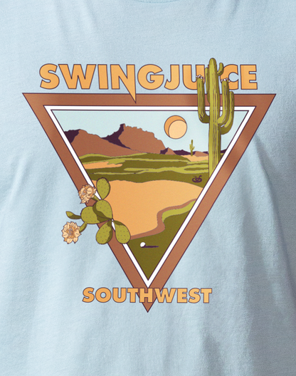 Golf Southwest Unisex T-Shirt-Ice Blue