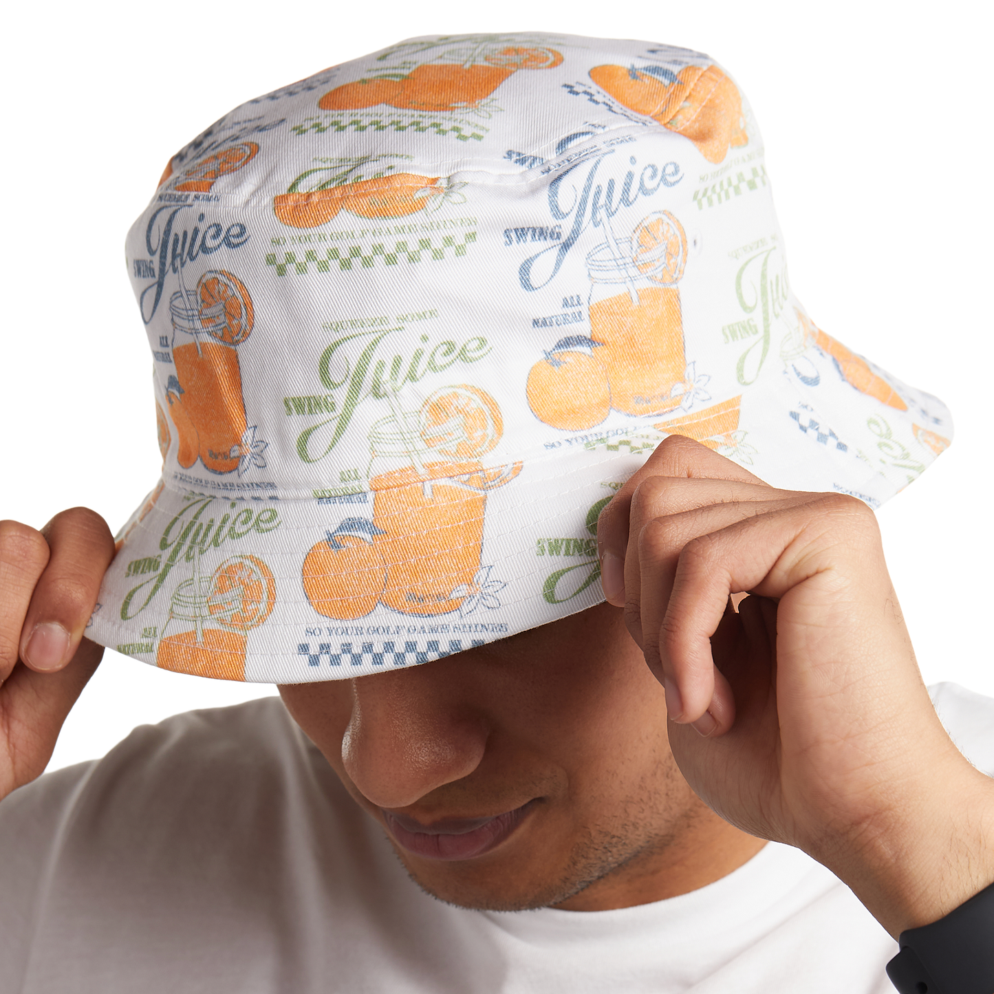 Golf All Natural Bucket Hat-White