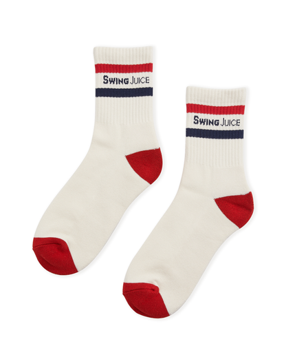 American Classic Stripe Men's Sock-Ivory