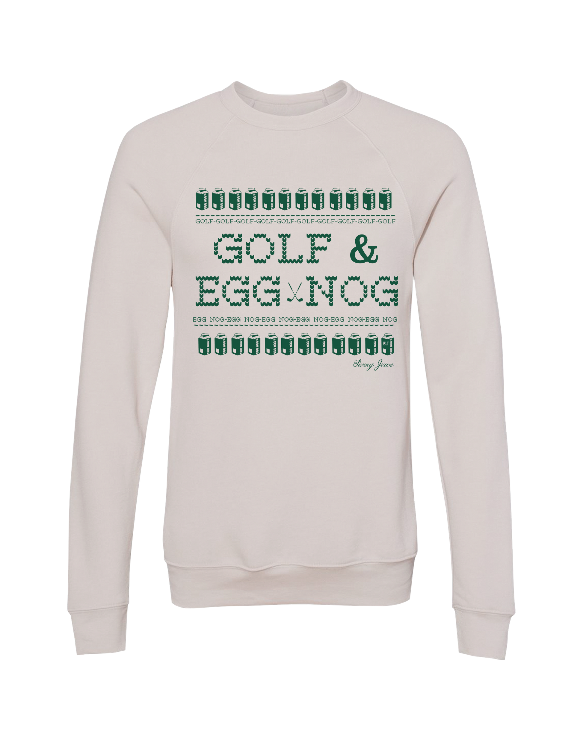 Golf & Egg Nog Unisex Ugly Sweatshirt SwingJuice