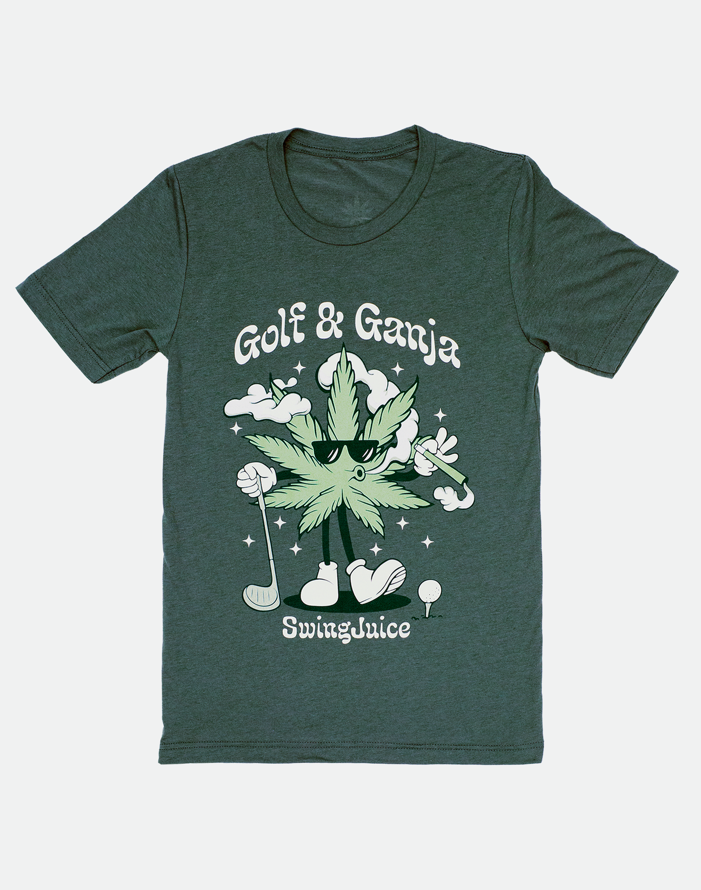 Golf & Ganja Greens Unisex T-Shirt-Pine