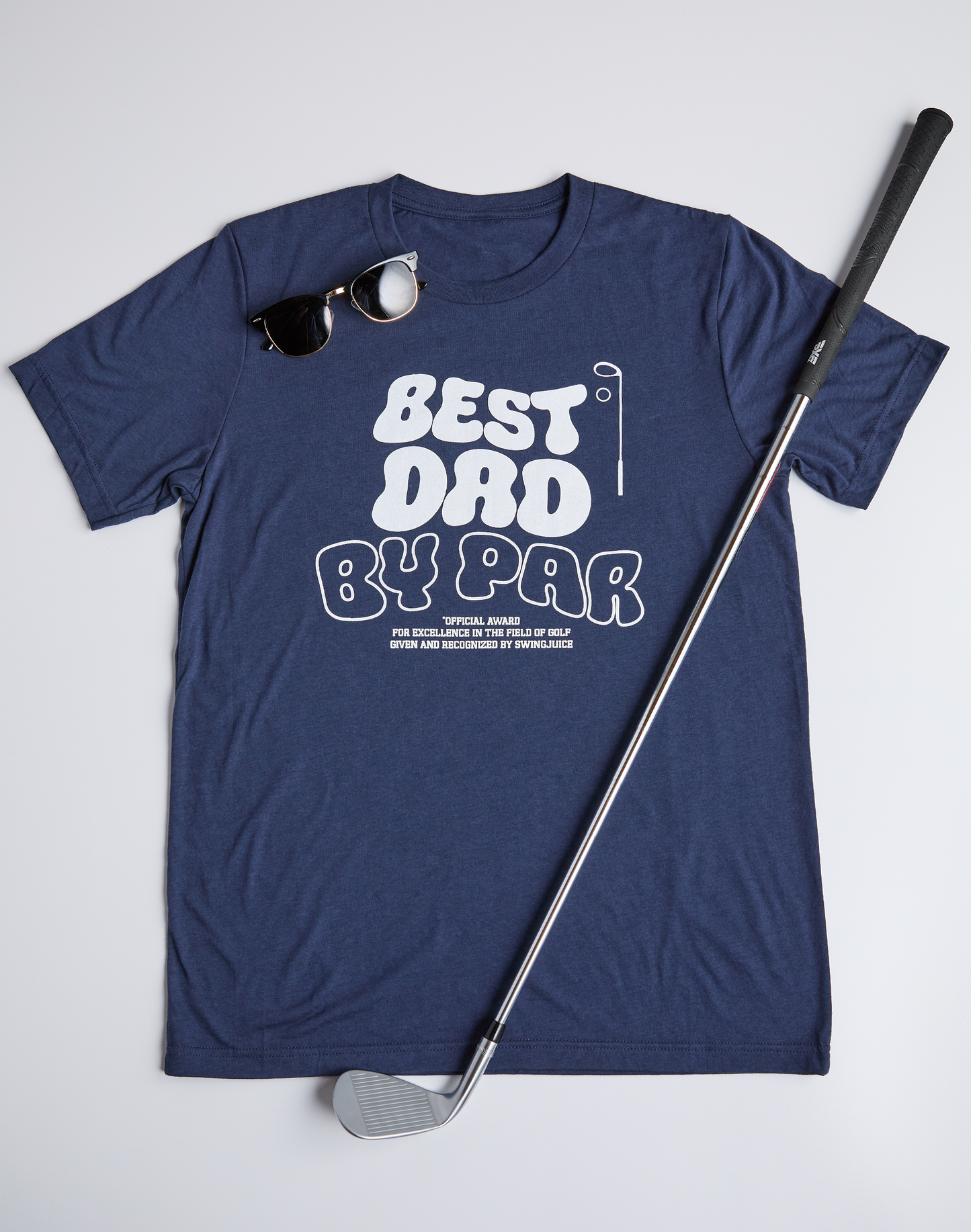 Golf Best Dad By Par Unisex T-Shirt-Navy