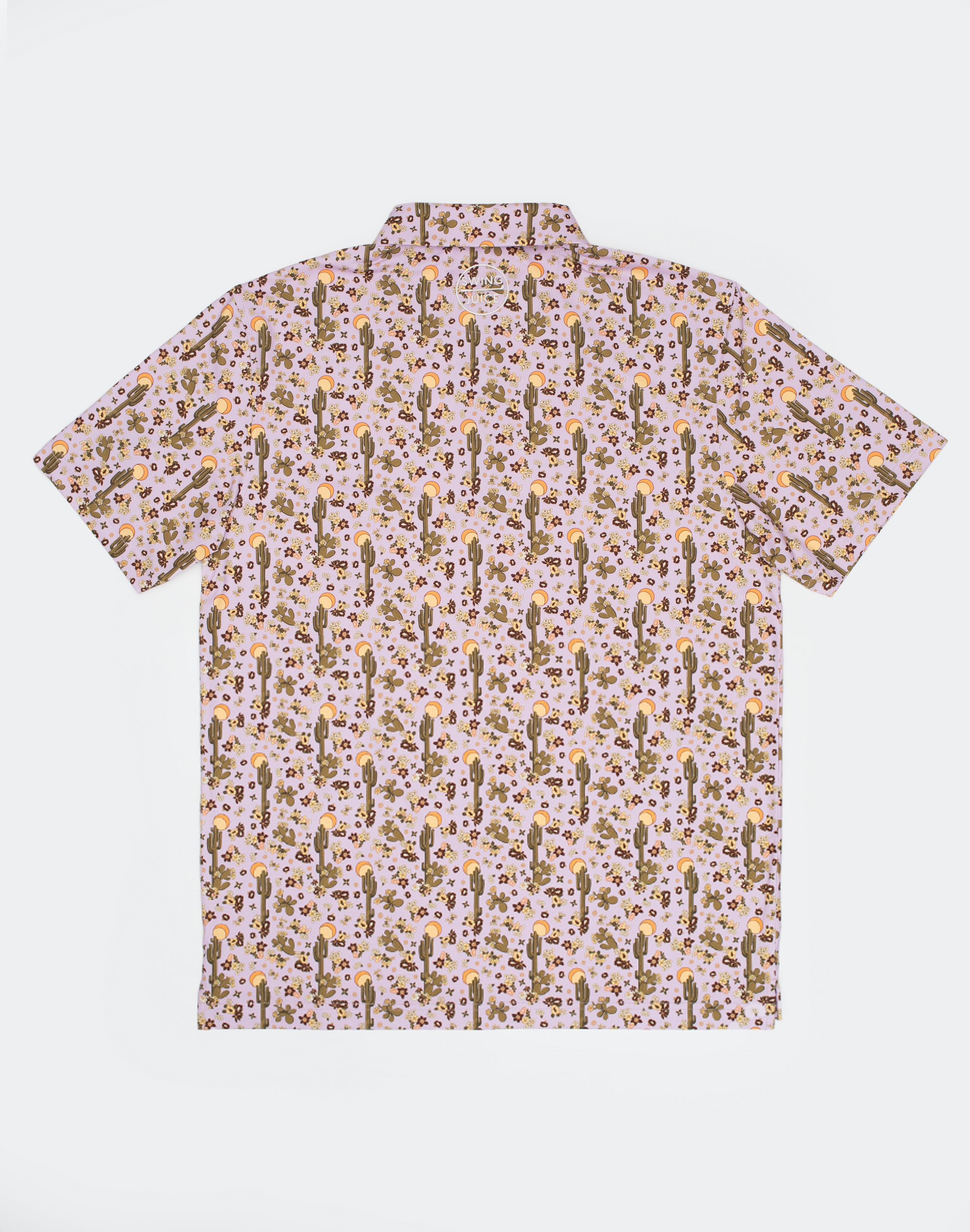 Golf Desert At Dawn Men's Polo-Lavender