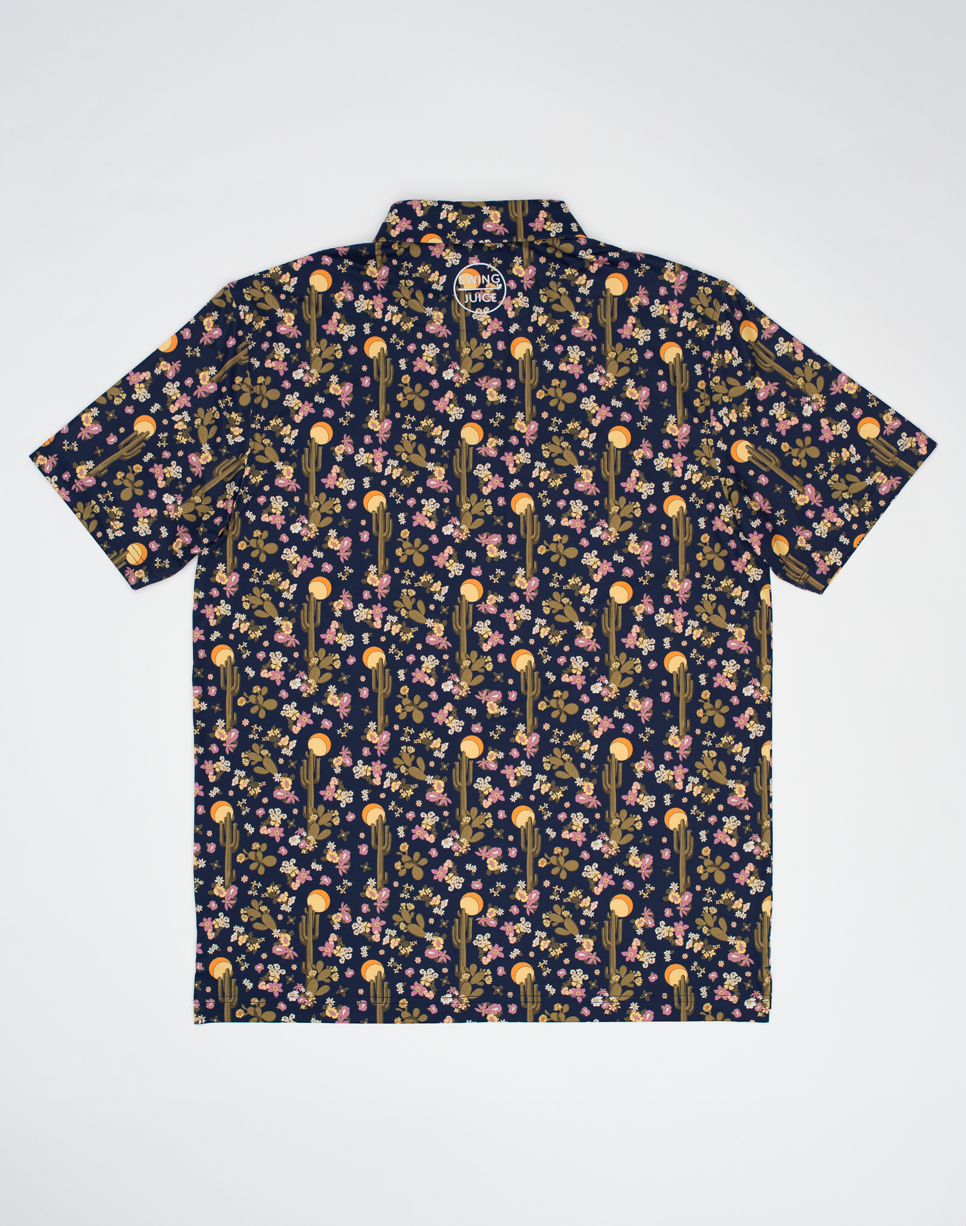 Golf Desert At Dusk Men's Polo-Navy