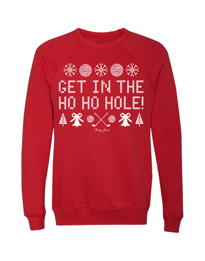 Golf Get In The Ho Ho Hole! Unisex Ugly Sweatshirt SwingJuice