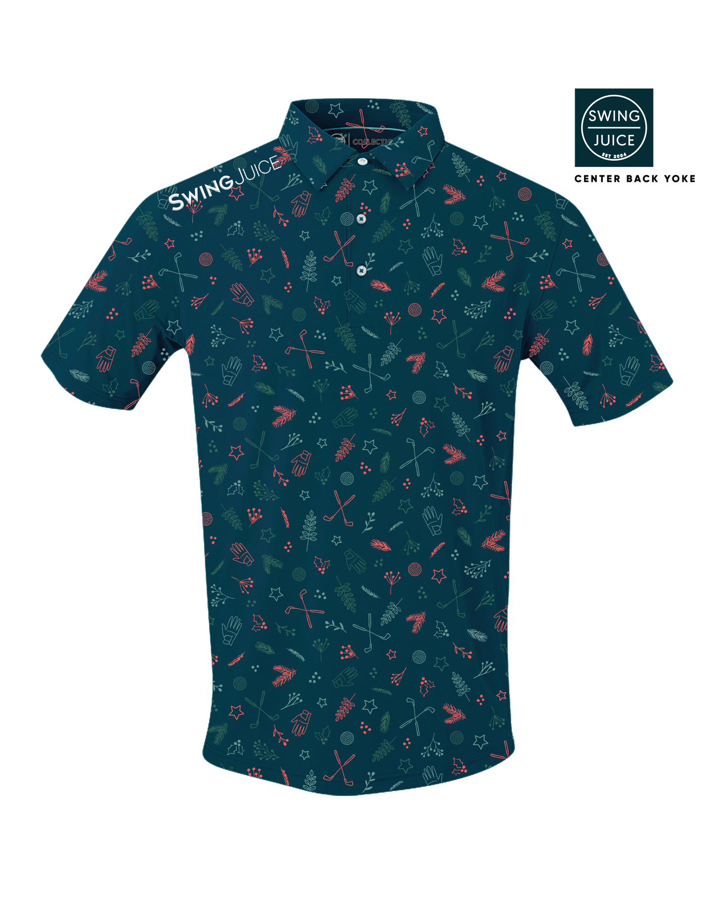 Golf & Hollys Men's Polo-Deep Teal