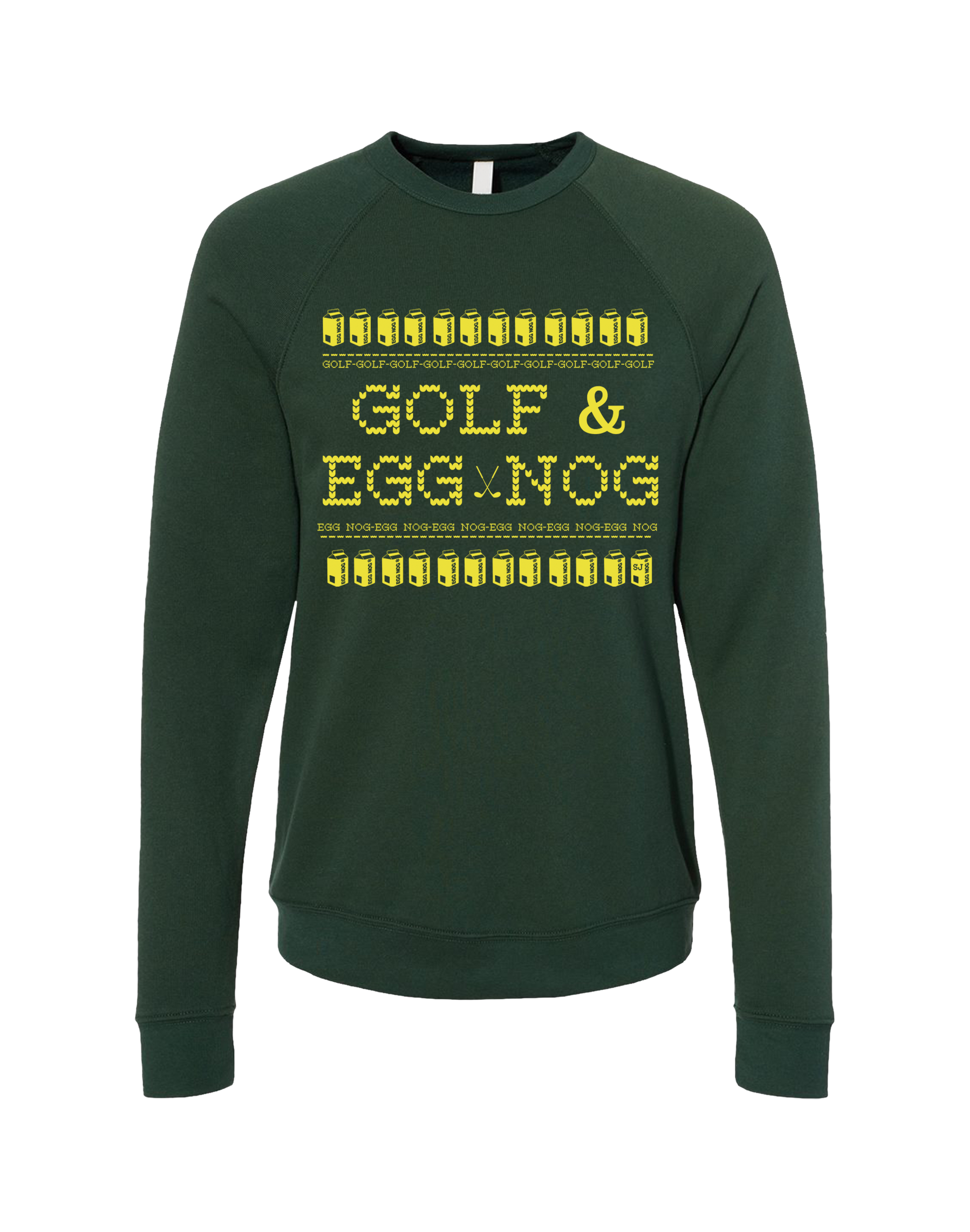 Golf & Egg Nog Unisex Ugly Sweatshirt SwingJuice