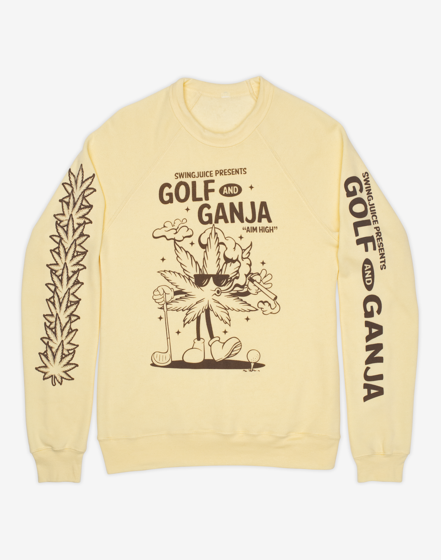 Golf & Ganja Unisex Sweatshirt-French Vanilla