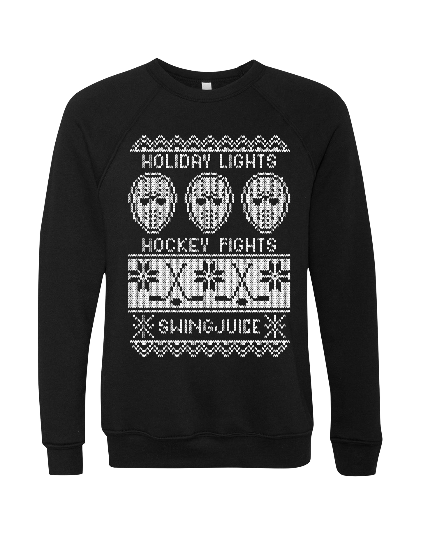 Hockey Fights Holiday Lights Unisex Sweatshirt SwingJuice