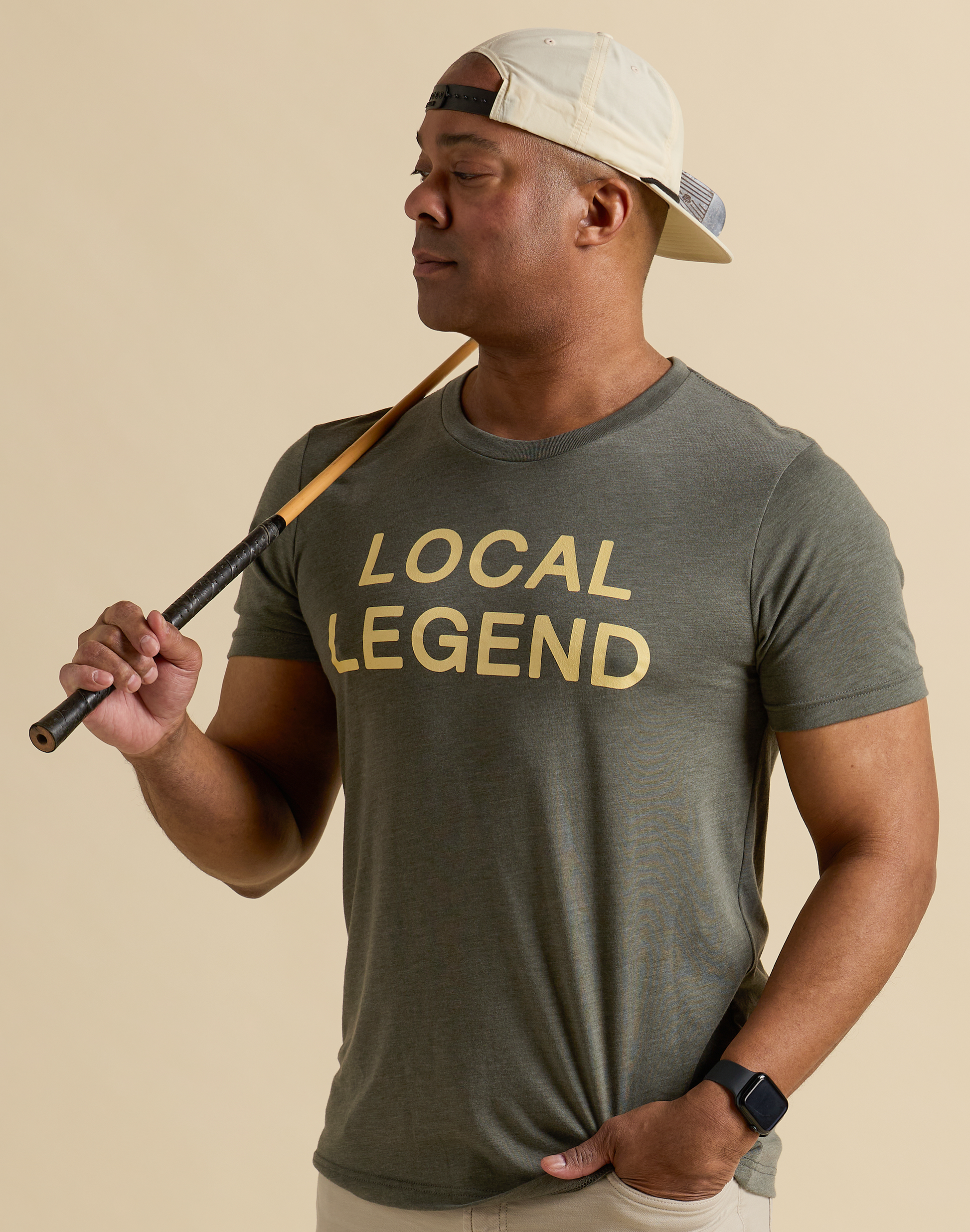 Golf Local Legend Unisex T-Shirt-Military Green