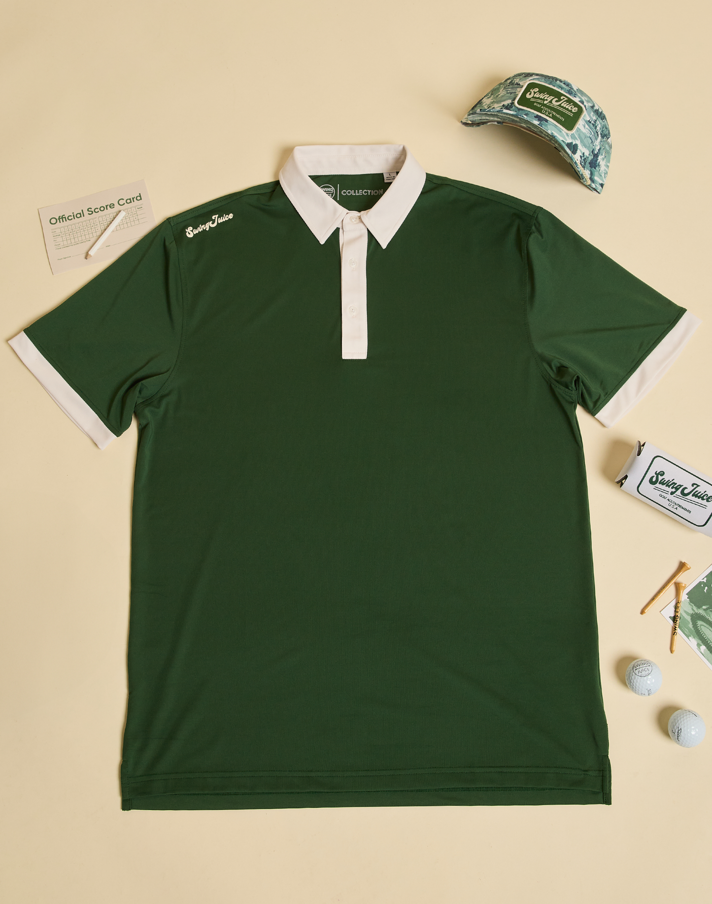 Golf Mason Solid Men's Polo-Forest