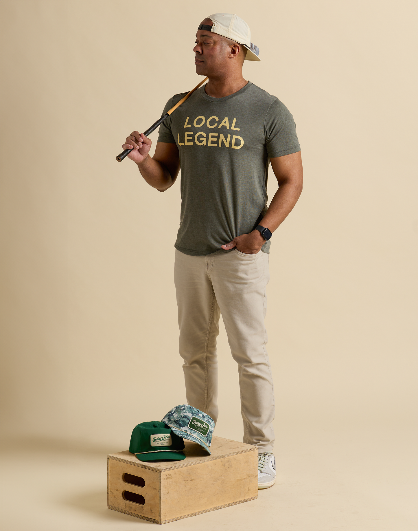 Golf Local Legend Unisex T-Shirt-Military Green