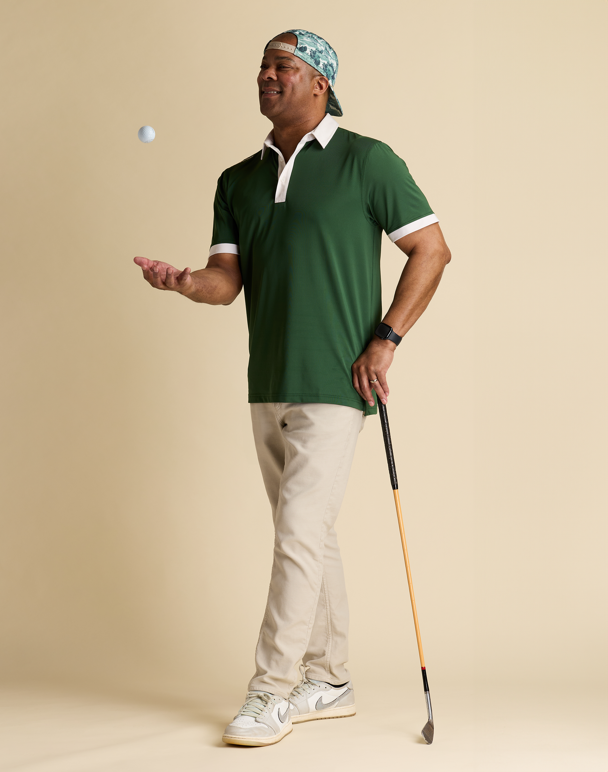 Golf Mason Solid Men's Polo-Forest