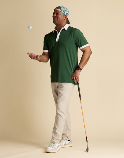 Golf Mason Solid Men's Polo-Forest