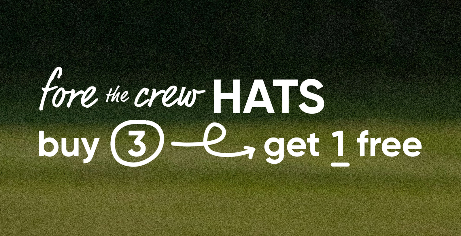Fore Hats promotional banner