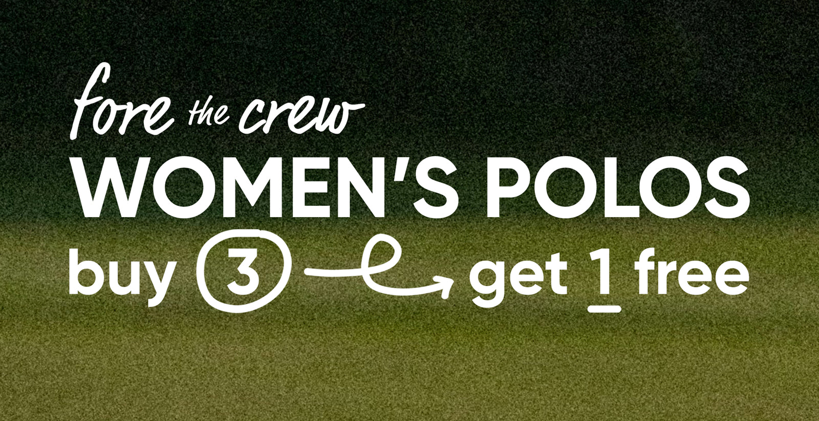 Fore Women's Polos promotional banner