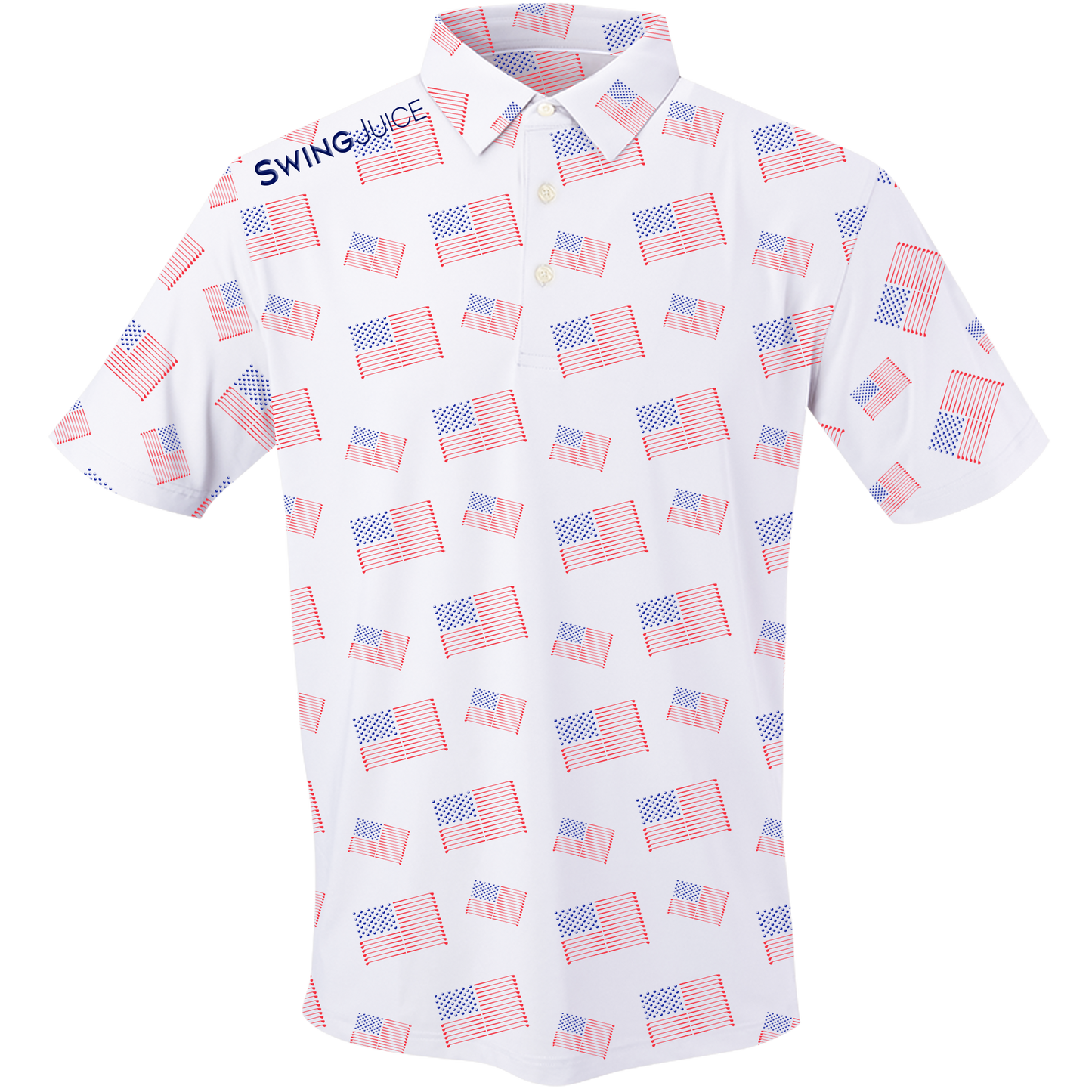 Golf Flag Men's Polo