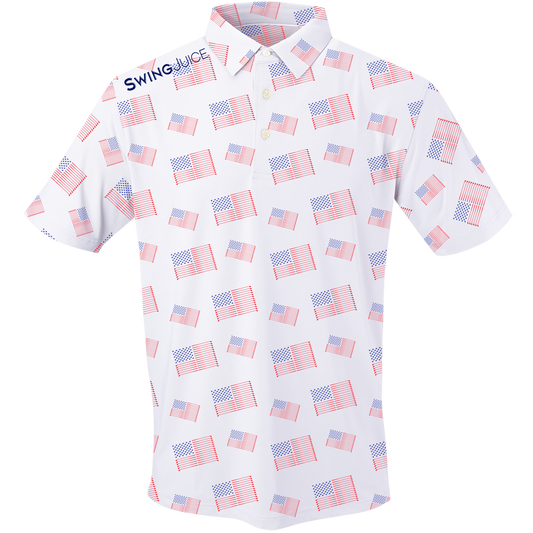 Golf Flag Men's Polo