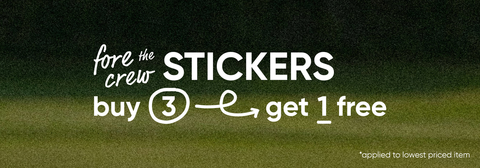 Fore Stickers promotional banner