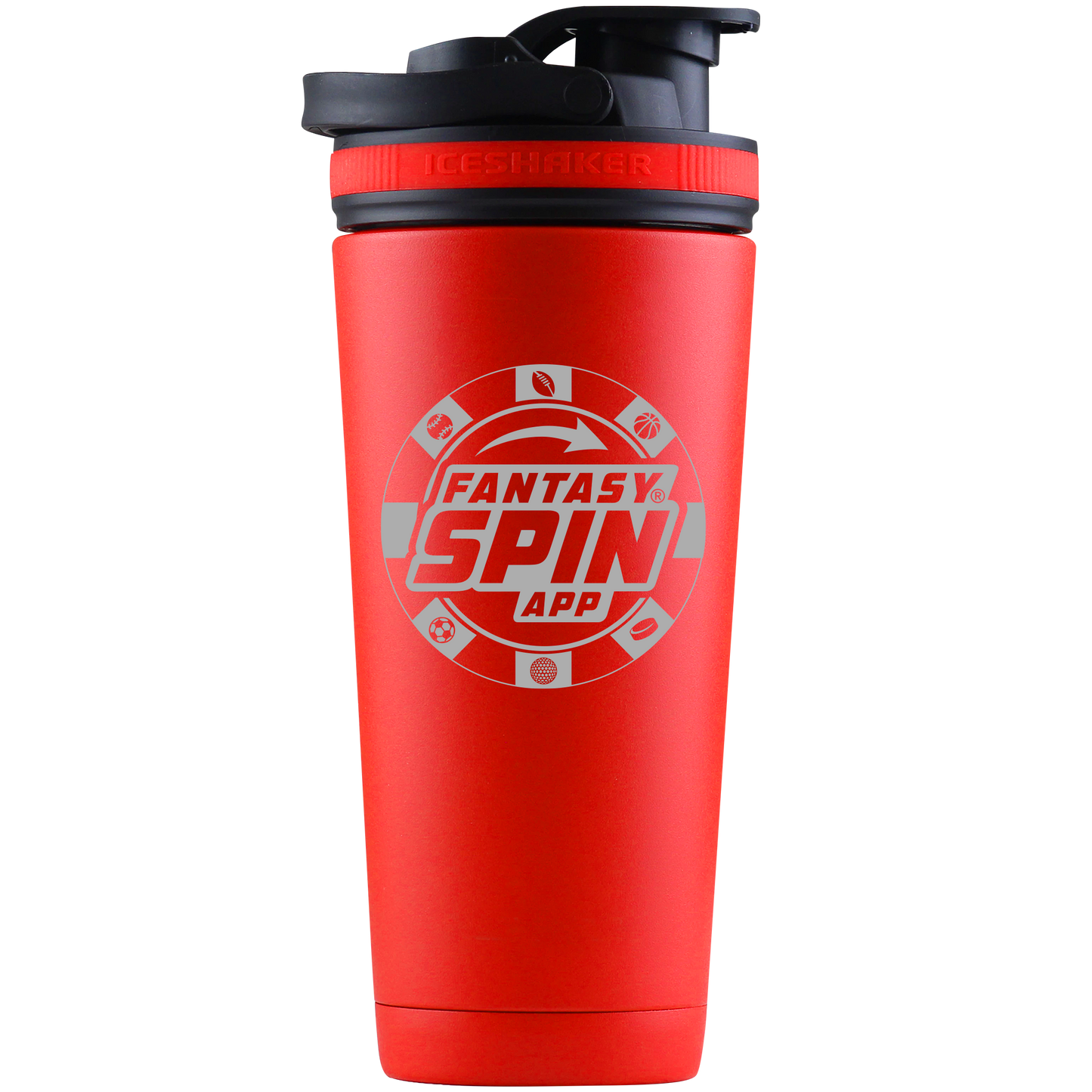 FantasySpin Ice Shaker Unisex Bottle Chip-Red