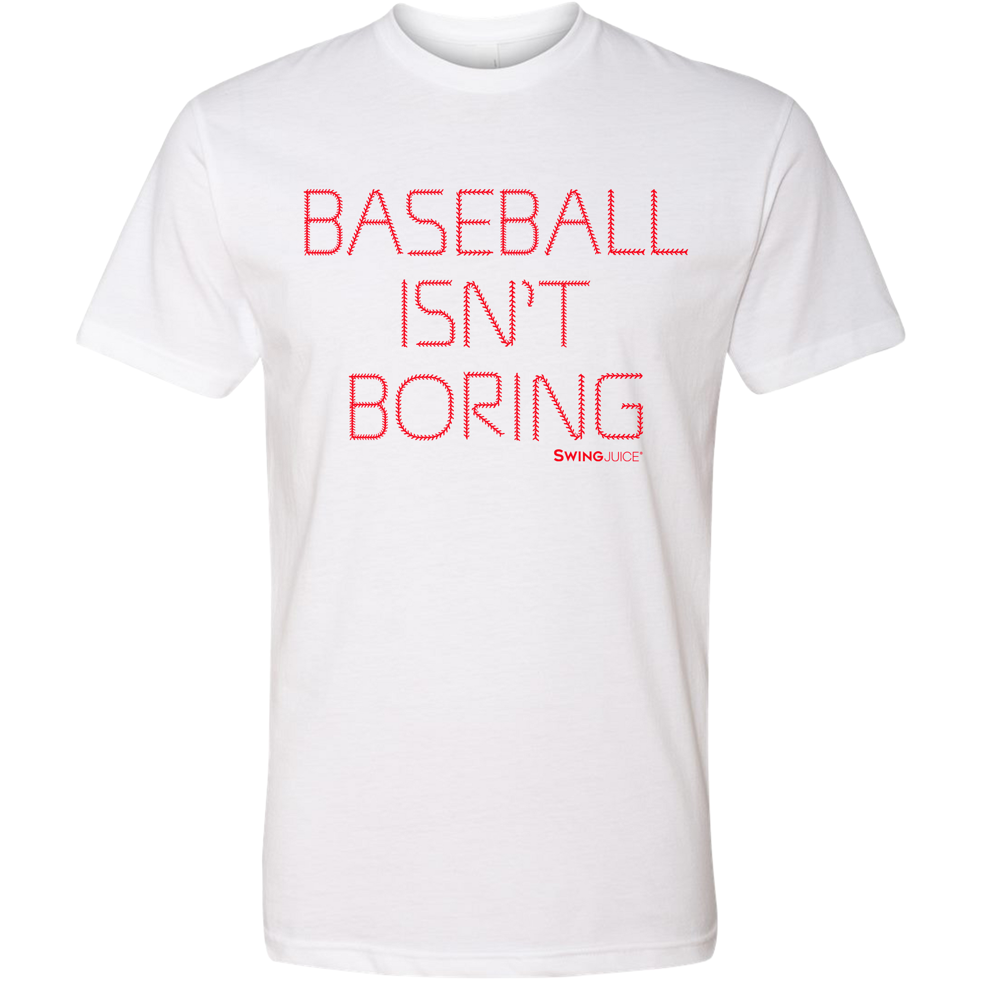 Official Baseball Isn't Boring Unisex T-Shirt White SwingJuice