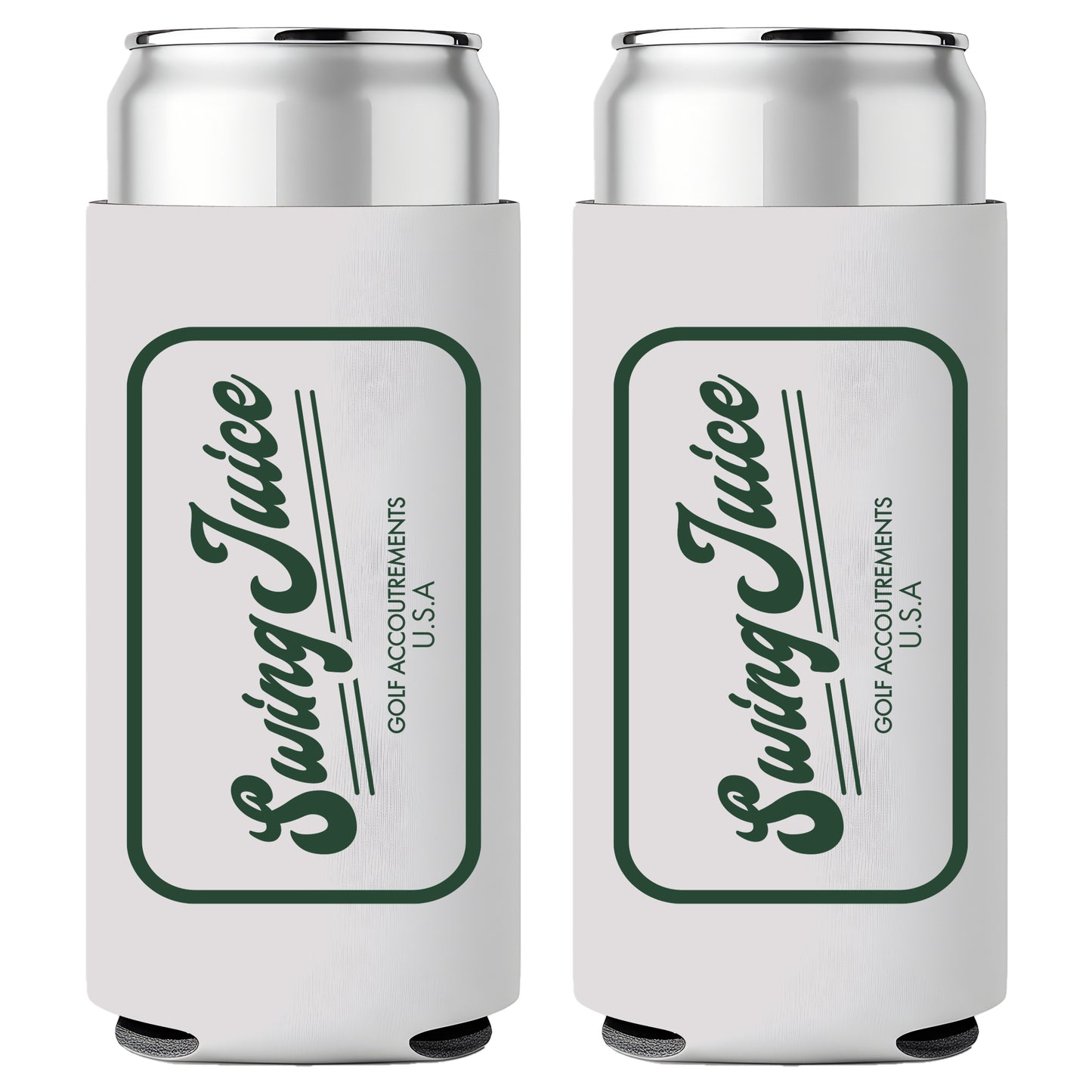 Golf Accoutrements Slim Can Koozie-White