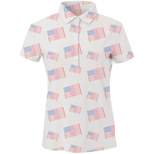 Golf Flag Women's Polo SwingJuice