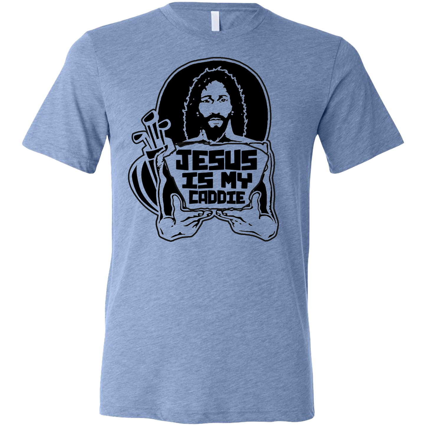 Golf Jesus Is My Caddie Unisex T-Shirt SwingJuice