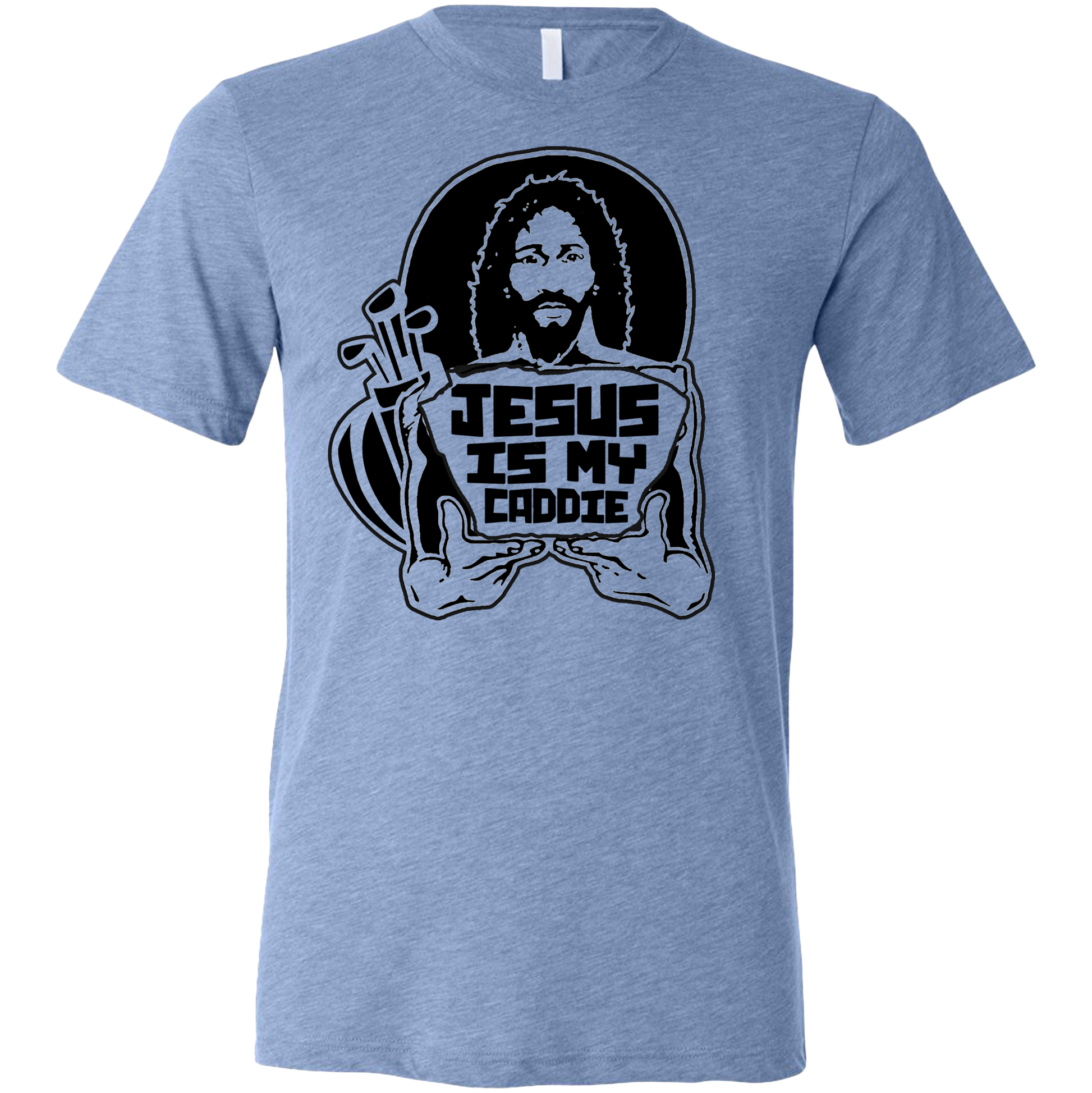 Golf Jesus Is My Caddie Unisex T-Shirt SwingJuice